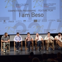 Cast and crew of the film I AM BESO, Press conference, National Theatre, Sarajevo Film Festival, 2014 (C) Obala Art Centar