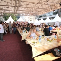 Talents Sarajevo Breakfast, Festival Square, 21. Sarajevo Film Festival, 2015 (C) Obala Art Centar