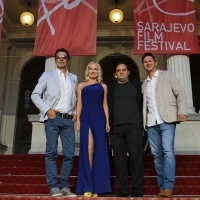 Actor Branko Đurić, actress Tanja Ribič, director Ante Novaković and producer Marc Jacobson from the film LEAVES OF THE TREE, Red Carpet, National Theatre, 21. Sarajevo Film Festival, 2015 (C) Obala Art Centar