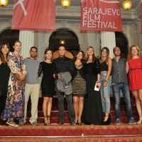 Cast and crew of the Film PANAMA, Red Carpet, National Theatre, 21. Sarajevo Film Festival, 2015 (C) Obala Art Centar