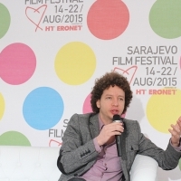 Michel Franco, Coffee With... Programme, Festival Square, 21. Sarajevo Film Festival, 2015 (C) Obala Art Centar