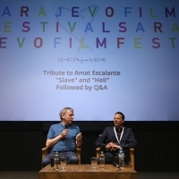 Tribute To Amat Escalante, SLAVE and HELI, Followed by Q&A with Amat Escalante, moderated by Nick James, editor of Sight & Sound, BFI Magazine, Tribute To Programme, Meeting Point Cinema, 22. Sarajevo Film Festival, 2016 (C) Obala Art Centar