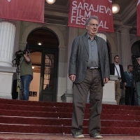 Stephen Frears, recipient of the Honorary Heart of Sarajevo, Open Air Programme, Red Carpet, National Theatre, 22. Sarajevo Film Festival, 2016 (C) Obala Art Centar