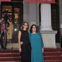 Lejla Hodžić and Sanja Ravlić, EFA Jury, Red Carpet, National Theatre, 22. Sarajevo Film Festival, 2016 (C) 
