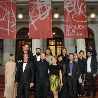 Cast and crew of the film ALL THE CITIES OF THE NORTH, BH Film, Competition Programme - Out of Competition, Red Carpet, National Theatre, 22. Sarajevo Film Festival, 2016 (C) Obala Art Centar