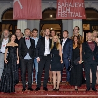 Cast and crew of the film THE BLACK PIN, Competition Program – Feature Film, Red Carpet, National Theatre, 22. Sarajevo Film Festival, 2016 (C) Obala Art Centar