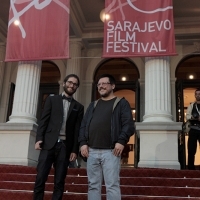 David Gonzalez and Vladan Petković, Cineuropa Jury, Red Carpet, National Theatre, 22. Sarajevo Film Festival, 2016 (C) Obala Art Centar