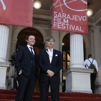 Actor Tom Bennett and Director Whit Stillman, LOVE & FRIENDSHIP, Open Air, Red carpet, National Theatre, 22nd Sarajevo Film Festival, 2016 (C) Obala Art Centar