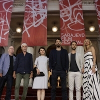 Cast and crew of the film DOGS, Competition Programme - Feature Film, Red Carpet, National Theatre, 22. Sarajevo Film Festival, 2016 (C) Obala Art Centar