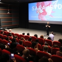 Programme opening DEALING WITH THE PAST and TRIBUTE TO Joshua Oppenheimer, THE ACT OF KILLING, Meeting Point Cinema, 23. Sarajevo Film Festival, 2017 (C) Obala Art Centar
