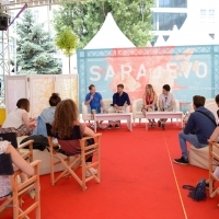 DocuCorner - Live Forum, Festival Square Terrace, 23. Sarajevo Film Festival, 2017 (C) Obala Art Centar