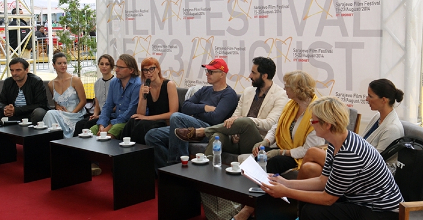 Jasmila Žbanić and the Cast of LOVE ISLAND Guests of the “Coffee with…” Programme