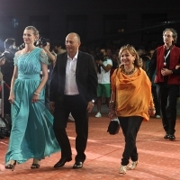 Elma Tataragić, Mirsad Purivatra, Rada Šešić, Festival Opening, Red Carpet, 2013, © Obala Art Centar