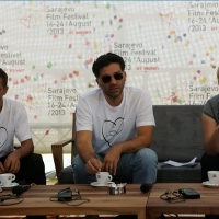 Coffee with ...  Programme, Director Danis Tanović, Actor Nazif Mujić, Festival Square, 2013, © Obala Art Centar