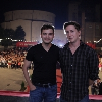 Actor Emile Hirsch, Director David Gordon Green, film PRINCE AVALANCHE, Open Air Programme, Ljetno kino !hej, 2013, © Obala Art Centar