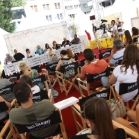 Crew of the film CARMEN, Press Conference, Festival Square, 2013, © Obala Art Centar