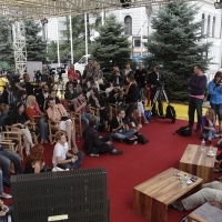 Coffe with ..., Actor Danny Glover, Katrin Cartlidge Foudation, Festival Square, 2013, © Obala Art Centar
