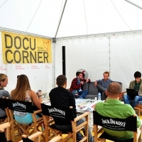DocuCorner, Live Forum,  Festival Square, 2013, © Obala Art Centar 