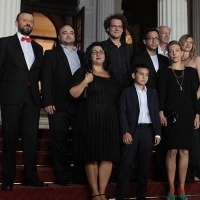 Cast and crew of the film MACONDO, Red Carpet Ceremony, National Theatre, Sarajevo Film Festival, 2014 (C) Obala Art Centar