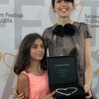 Una Gunjak - Director of the film THE CHICKEN - Heart of Sarajevo for Best Film - Competition Programme - Short Film, Festival Awards, Sarajevo Film Festival, 2014 (C) Obala Art Centar