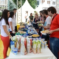 Talents Sarajevo Breakfast, Festival Square, Sarajevo Film Festival, 2014 (C) Obala Art Centar