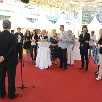 BRIDGES OF SARAJEVO, Cocktail Reception, Festival Square, Sarajevo Film Festival, 2014 (C) Obala Art Centar