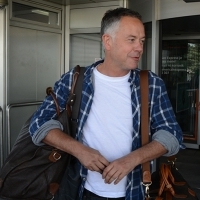 Michael Winterbottom in Sarajevo, Airport, Sarajevo Film Festival, 2014 (C) Obala Art Centar