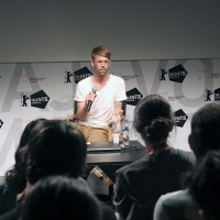 Florian Weghorn, Berlinale Talents Presentation, Talents Sarajevo, Academy of Performing Arts, Sarajevo Film Festival, 2014 (C) Obala Art Centar