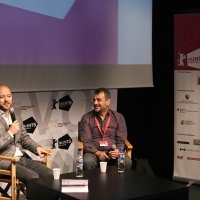 Kutluğ Ataman and Fabian Gasmia, Conversation with, Talents Sarajevo, Academy of Performing Arts, Sarajevo Film Festival, 2014 (C) Obala Art Centar
