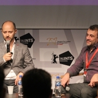 Kutluğ Ataman and Fabian Gasmia, Conversation with, Talents Sarajevo, Academy of Performing Arts, Sarajevo Film Festival, 2014 (C) Obala Art Centar