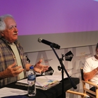 Katriel Schory and Simon Perry, Lecture, Talents Sarajevo, Academy of Performing Arts, Sarajevo Film Festival, 2014 (C) Obala Art Centar