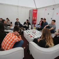 Small talk and Big Ice cream, Festival Square, 21. Sarajevo Film Festival, 2015 (C) Obala Art Centar