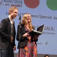 László Nemes, SON OF SAUL, SPECIAL JURY PRIZE, COMPETITION PROGRAMME – FEATURE FILM, National Theatre, 21. Sarajevo Film Festival, 2015 (C) Obala Art Centar