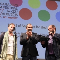 Efthymis Filippou, Panos Koronis, Makis Papadimitriou, CHEVALIER, HEART OF SARAJEVO FOR BEST ACTOR, COMPETITION PROGRAMME – FEATURE FILM, National Theatre, 21. Sarajevo Film Festival, 2015 (C) Obala Art Centar