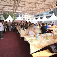 Talents Sarajevo Breakfast, Festival Square, 21. Sarajevo Film Festival, 2015 (C) Obala Art Centar