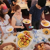 Talents Sarajevo Breakfast, Festival Square, 21. Sarajevo Film Festival, 2015 (C) Obala Art Centar