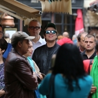 Benicio Del Toro, Sarajevo Sightseeing Tour, Sarajevo Mahala Tour, Sarajevo Film Festival, 2015 (C) Obala Art Centar