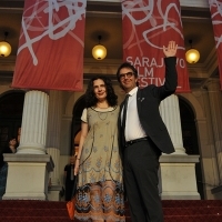 Arsinée Khanjian i Atom Egoyan, guest of the Tribute to Programme, Red Carpet, National Theatre, 21. Sarajevo Film Festival, 2015 (C) Obala Art Centar