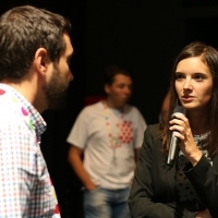 Doha Film Institute - Q&A Session with Ely Dagher and Naji Abu Nowar, moderated by Ines Tanović Sijerčić, Multiplex Cinema City, 21. Sarajevo Film Festival, 2015 (C) Obala Art Centar