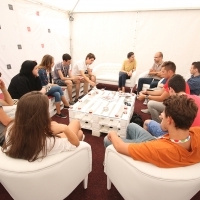 

Small Talk and Big Ice Cream, Children's Programme, Festival Square, 21. Sarajevo Film Festival, 2015 (C) Obala Art Centar