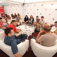 

Small Talk and Big Ice Cream, Children's Programme, Festival Square, 21. Sarajevo Film Festival, 2015 (C) Obala Art Centar