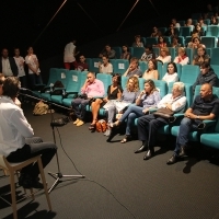Q&A Session with George Larsen, Kasper Vedsmand and Heidi Elise Christensen moderated by Aida Čerkez, 1995-2015. Dealing With the Past programme, Multiplex Cinema City, 21. Sarajevo Film Festival, 2015 (C) Obala Art Centar