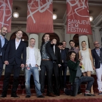 Cast and crew of the film ZG'80, Avant Premiere, Red Carpet, National Theatre, 22. Sarajevo Film Festival, 2016 (C) Obala Art Centar