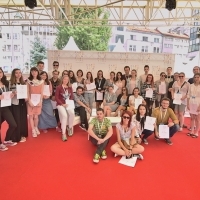 I <3 Film participants, Festival Square, 22. Sarajevo Film Festival, 2016 (C) Obala Art Centar