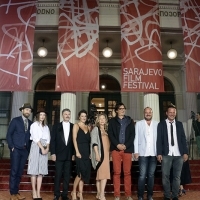 Cast and crew of the film THE PAPER, Avant Premiere, Red Carpet, National Theatre, 22. Sarajevo Film Festival, 2016 (C) Obala Art Centar