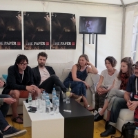 Cast and crew of the film THE PAPER, Press conference, Avant Premiere, Festival Square, 22nd Sarajevo Film Festival, 2016 (C) Obala Art Centar