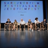 Cast and crew of the film ALBUM, Competition Programme Press Conference, Competition Programe - Feature Film, National Theatre, 22. Sarajevo Film Festival, 2016 (C) Obala Art Centar