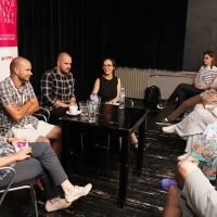 INTO THE SPOTLIGHT with Christine Tröstrum, Jure Pavlović, Nikola Ljuca and Asja Makarević, Talents Sarajevo, ASU 3a (D, P), 22. Sarajevo Film Festival, 2016 (C) Obala Art Centar
