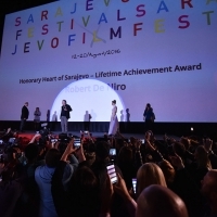 Robert De Niro Recieved the Honorary Heart of Sarajevo - Lifetime Achievement Award, Open Air Cinema, 22. Sarajevo Film Festival, 2016 (C) Obala Art Centar