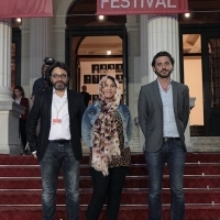 Director Mohamed Ben Attia (HEDI), director Amna Al Binali (THE NOTEBOOK) and Ali Khechen (Film Workshops & Labs / Qumra Industry Manager), SFF Partner Presents: Doha Film Institute, Red Carpet, National theatre, 22. Sarajevo Film Festival, 2016 (C) Obala Art Centar